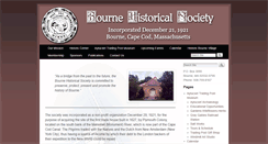 Desktop Screenshot of bournehistoricalsociety.org